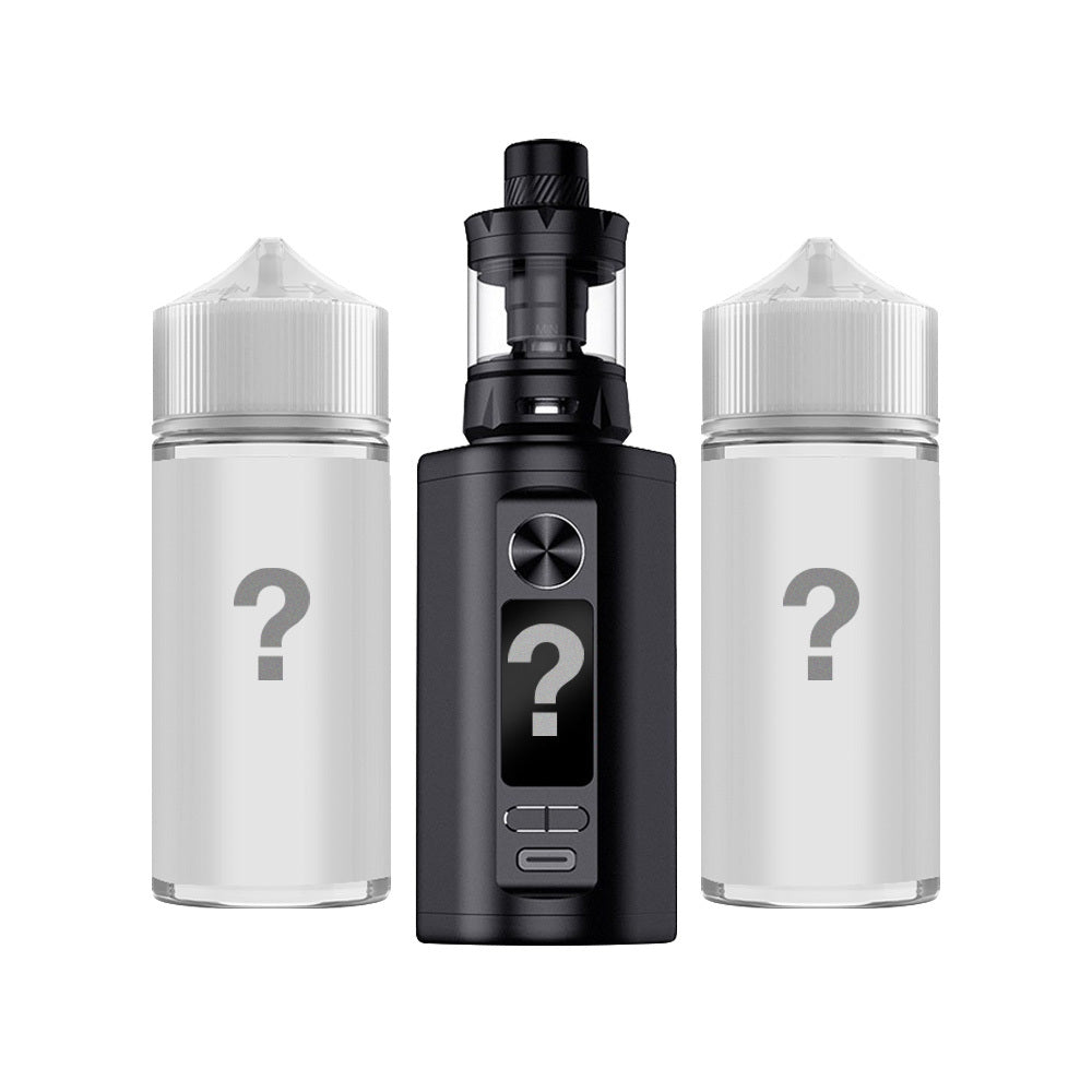 Mystery Sub-ohm Vape Kit with two mystery 100ml e-liquid bottles