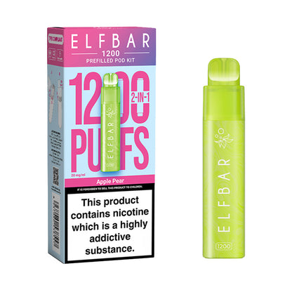 Apple Peach Elf Bar EB1200 Disposable Vape