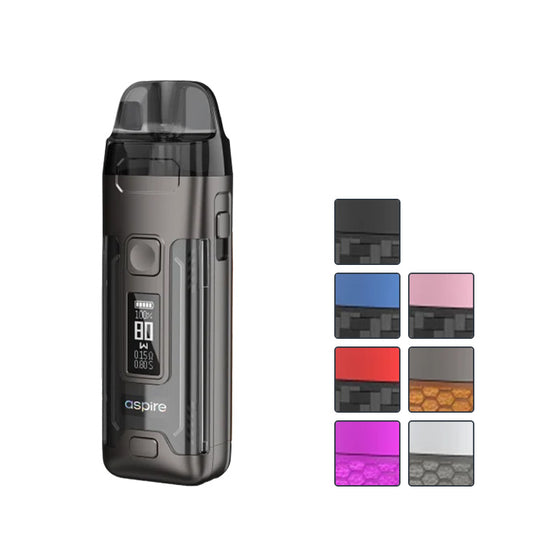 Aspire Veynom Air Pod Vape Kit with 7 squares showcasing all available colours