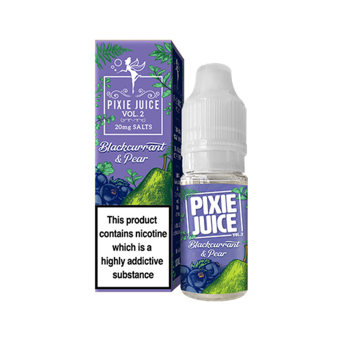 Blackcurrant & Pear Nicotine Salt by Pixie Juice Vol II