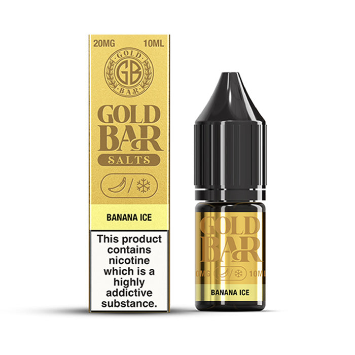 Banana Ice 10ml Nic Salt E-Liquid by Gold Bar