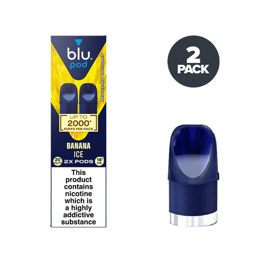 Banana Ice Blu Bar Pre-filled Pod and Box