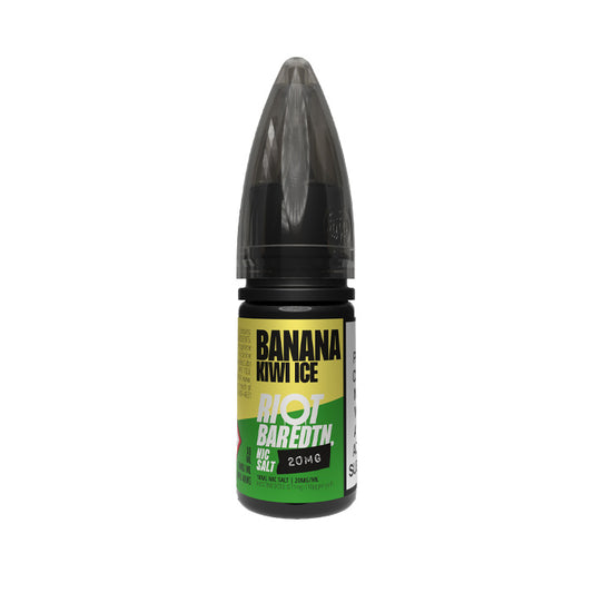 Banana Kiwi Ice Nic Salt E-Liquid by Riot Bar Edtn