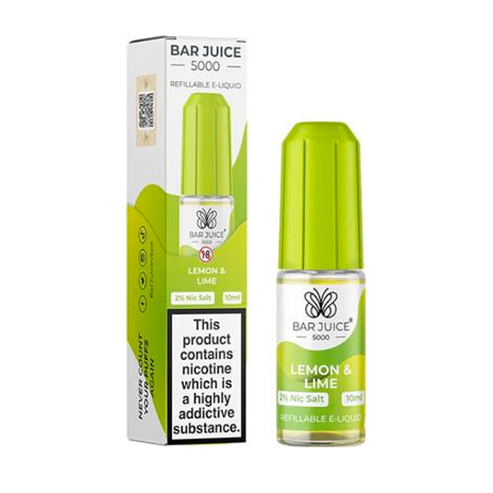 Bar Juice Lemon Lime 10ml Nicotine Salt E-Liquid