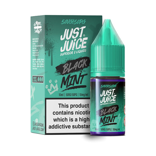 Black Mint Nic Salt E-Liquid by Just Juice