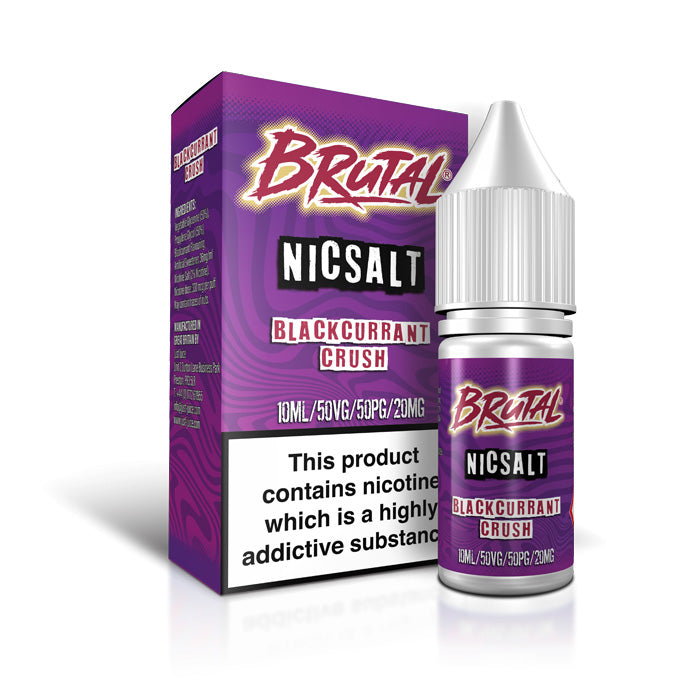 Blackcurrant Crush Nic Salt E-Liquid by Brutal Drinks