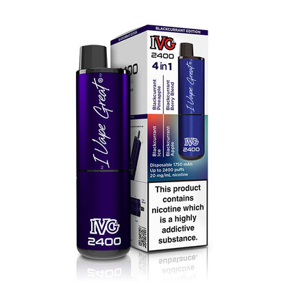 Blackcurrant Edition IVG 2400 Disposable Vape