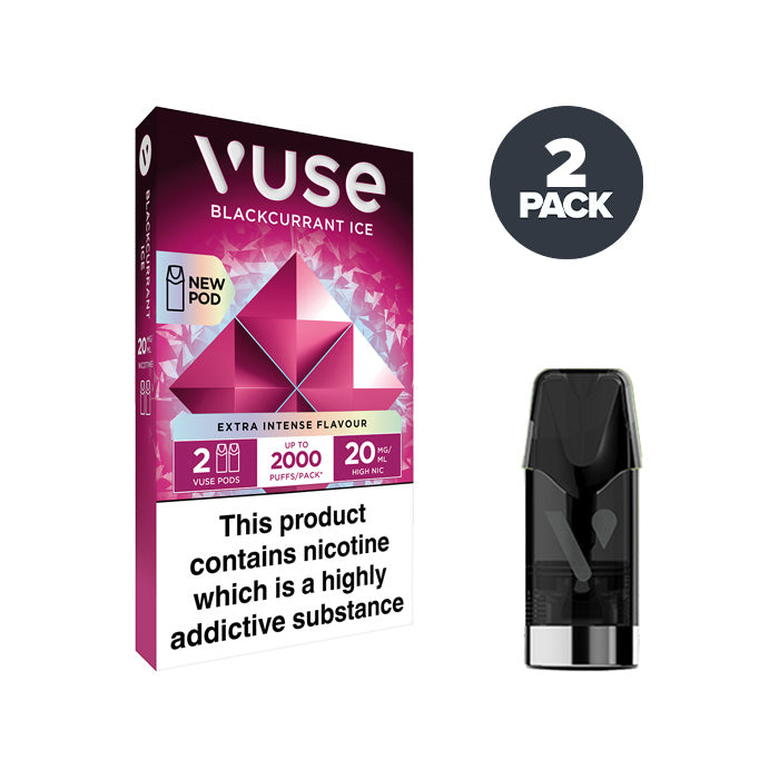 Blackcurrant Ice VUSE Extra Intense Flavour Pods 20mg