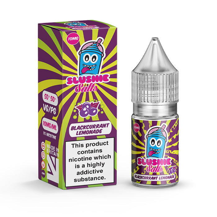 Blackcurrant Lemonade 10ml Nic Salt E-Liquid by Slushie Originals