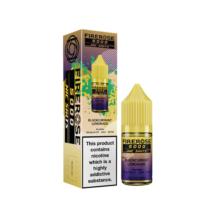 Blackcurrant Lemonade 10ml Nic Salt E-Liquid by Firerose 5000