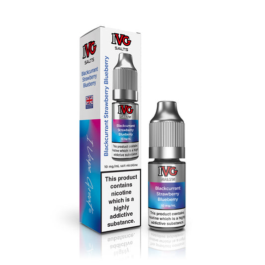 Blackcurrant Strawberry Blueberry 10ml Nic Salt E-Liquid by IVG