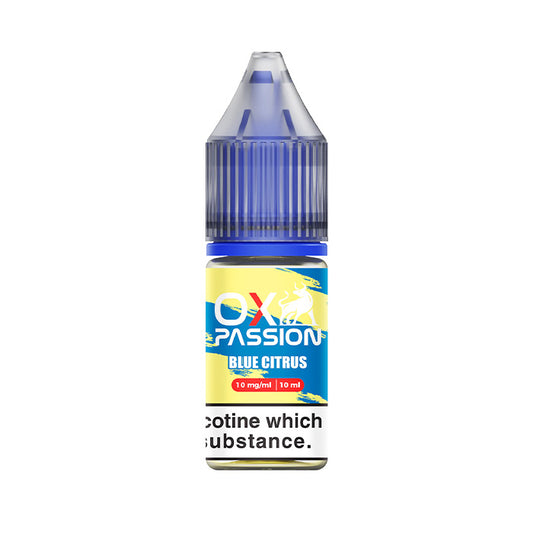 Blue Citrus 10ml Nic Salt E-Liquid by OXVA Ox Passion