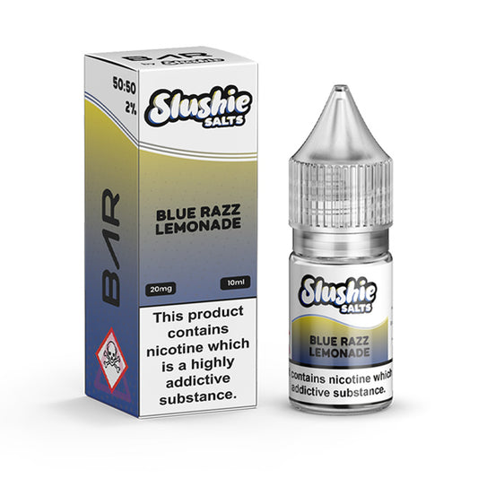 Blue Razz Lemonade 10ml Nic Salt E-Liquid by Slushie Bar Salts