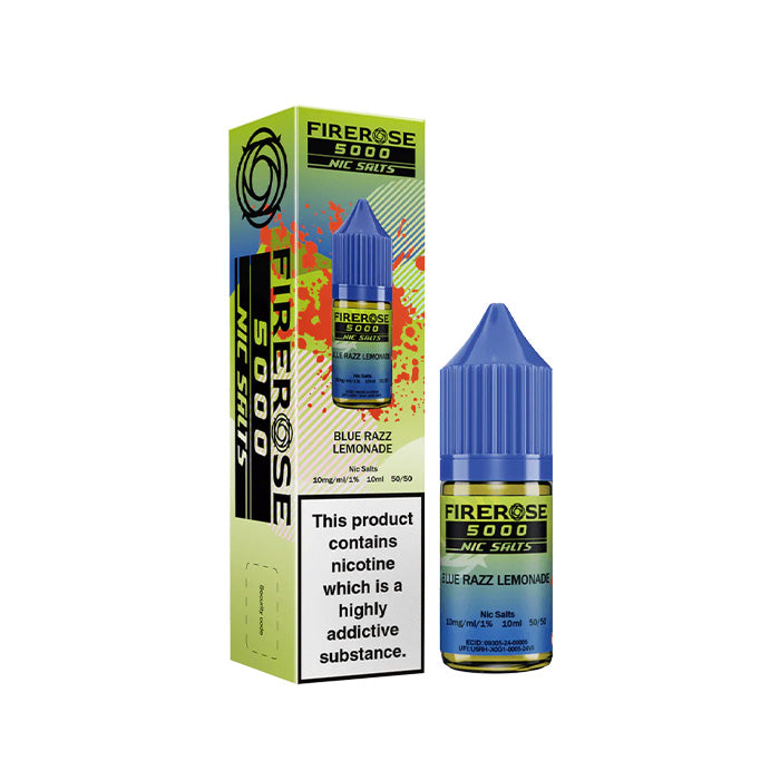 Blue Razz Lemonade 10ml Nic Salt E-Liquid by Firerose 5000