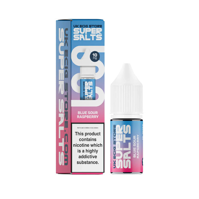 Blue Sour Raspberry Nic Salt E-Liquid by UK Ecig Store Super Salts