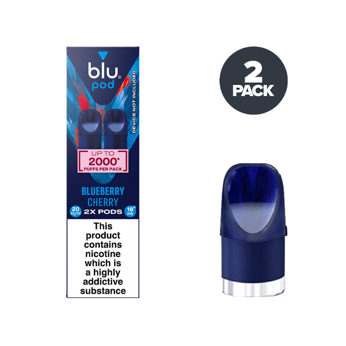 Blueberry Cherry Blu Bar Pre-filled Pod and Box