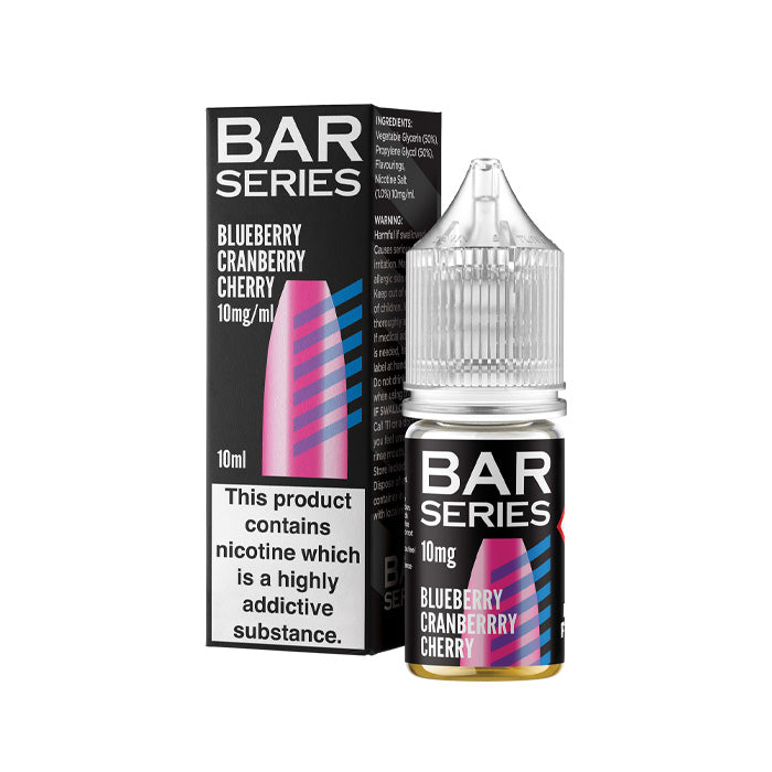 Blueberry Cranberry Cherry 10ml Nic Salt E-Liquid by Bar Series