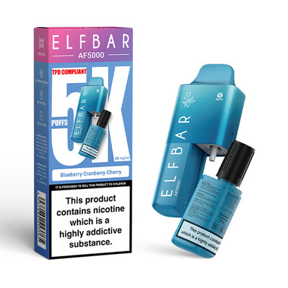 Elf Bar AF5000 Disposable Vape Blueberry Cranberry Cherry