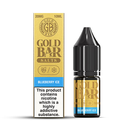 Blueberry Ice 10ml Nic Salt E-Liquid by Gold Bar