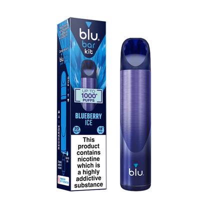 Blueberry Ice Blu Bar Kit and Box