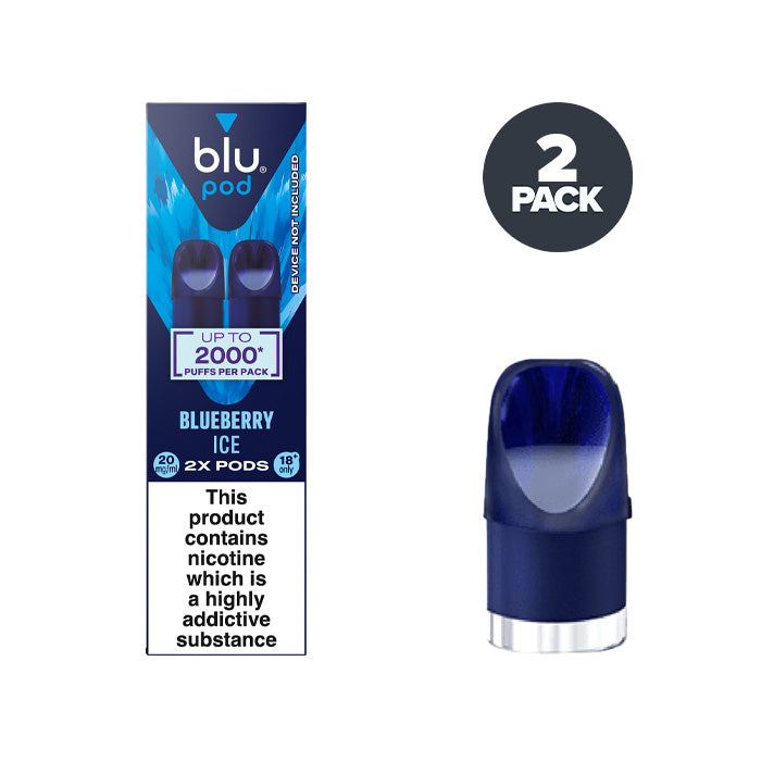 Blueberry Ice Blu Bar Pre-filled Pod and Box