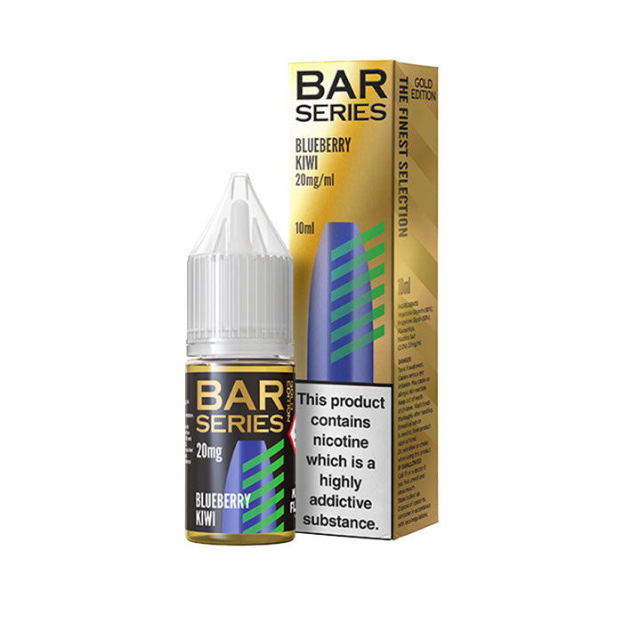 Blueberry Kiwi Nic Salt E-Liquid by Bar Series Gold Edition