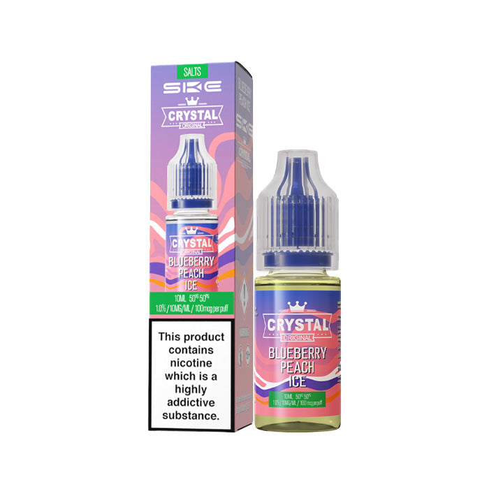 Blueberry Peach Ice 10ml Nic Salt E-Liquid by SKE Crystal