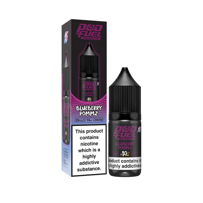 Blueberry Pommz 10ml Nic Salt E-Liquid by Pod Fuel