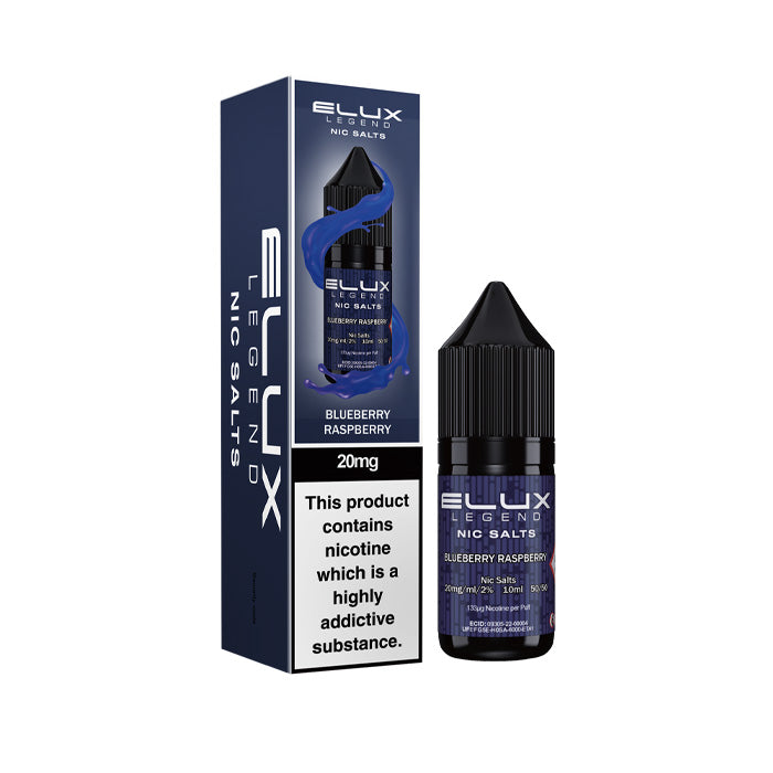 Blueberry Raspberry Elux 10ml Nic Salt and Box