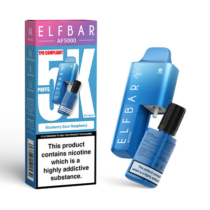 Elf Bar AF5000 Disposable Vape Blueberry Sour Raspberry