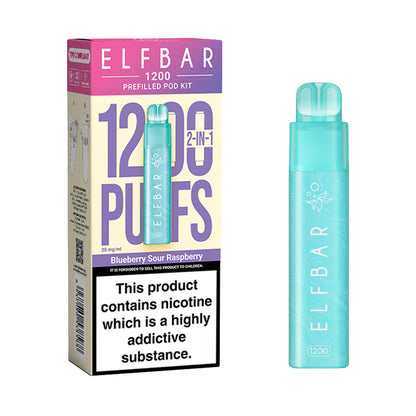 Blueberry Sour Raspberry Elf Bar EB1200 Disposable Vape