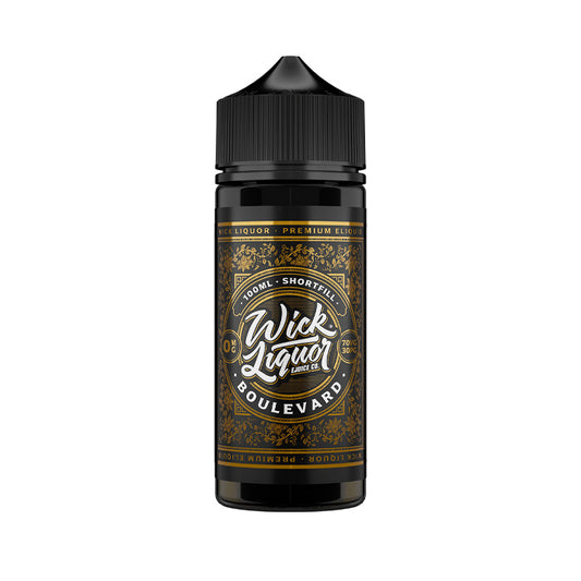 Boulevard 100ml Shortfill E-Liquid by Wick Liquor