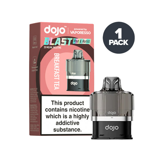 Breakfast Tea Vaporesso Dojo Blast Pod and Box