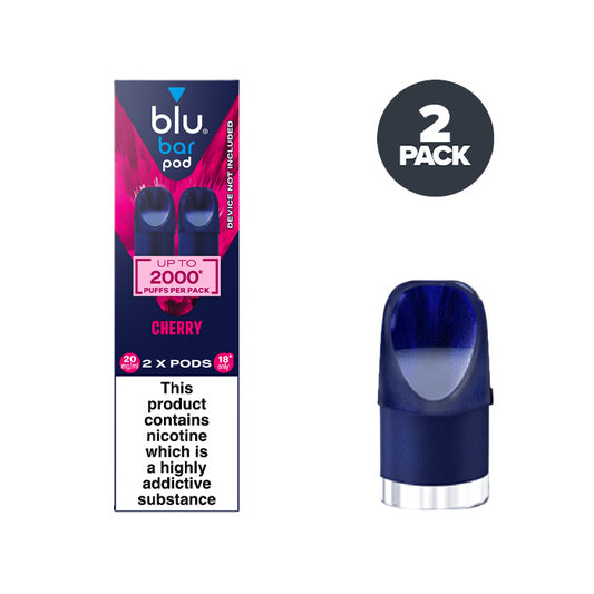 Cherry Blu Bar Pre-filled Pod and Box