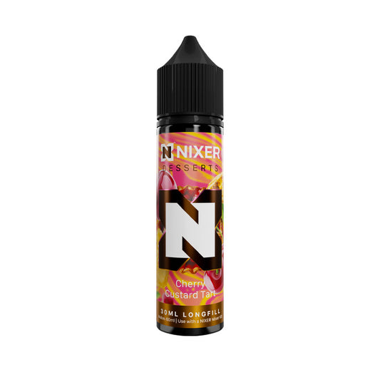 Cherry Custard Tart 30ml Longfill E-Liquid by Nixer