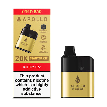 Cherry Fizz Gold Bar Apollo 20K Starter Kit and Box