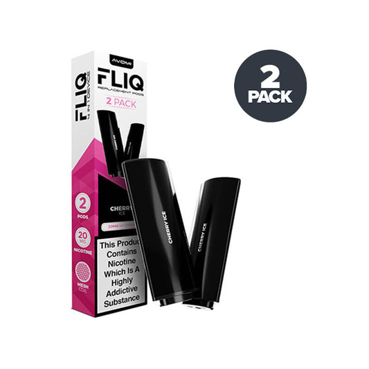 Cherry Ice Avomi Fliq 4in1 Prefilled Pods and Box