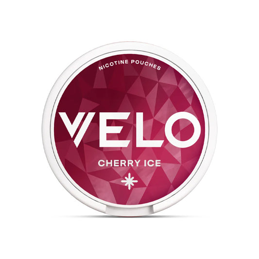 Tub of Cherry Ice Velo Mini Nicotine Pouches