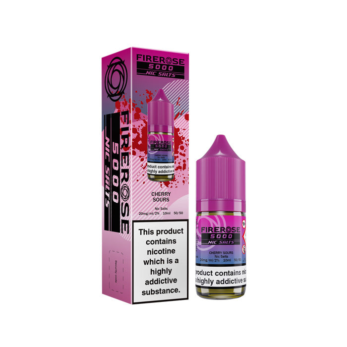 Cherry Sours 10ml Nic Salt E-Liquid by Firerose 5000