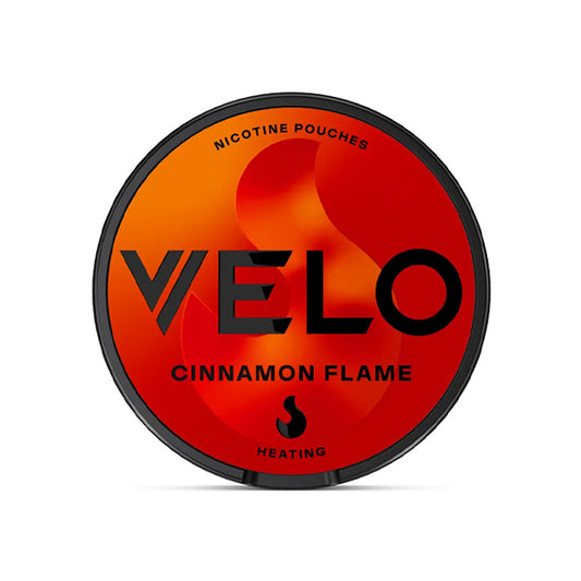 Tub of Cinnamon Flame Velo Slim Nicotine Pouches