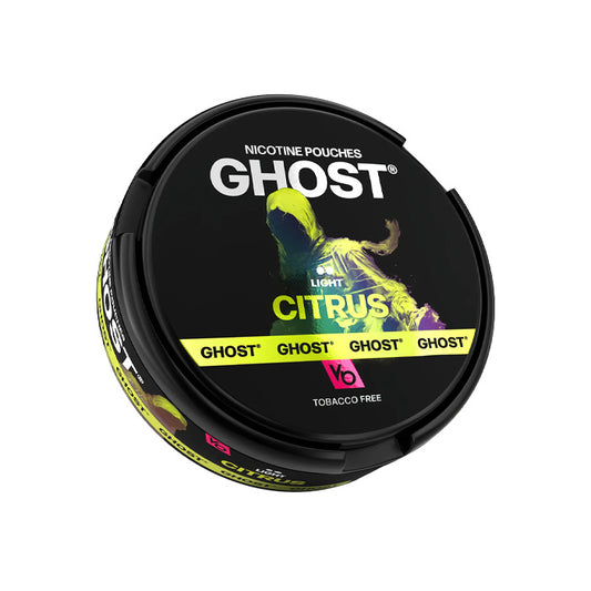 Tub of Citrus Ghost Nicotine Pouches Light