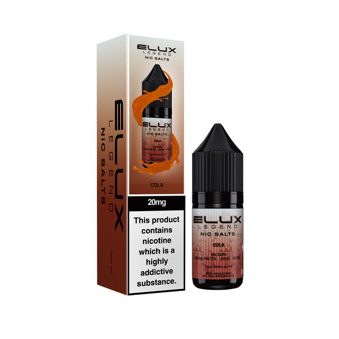 Cola Elux 10ml Nic Salt and Box