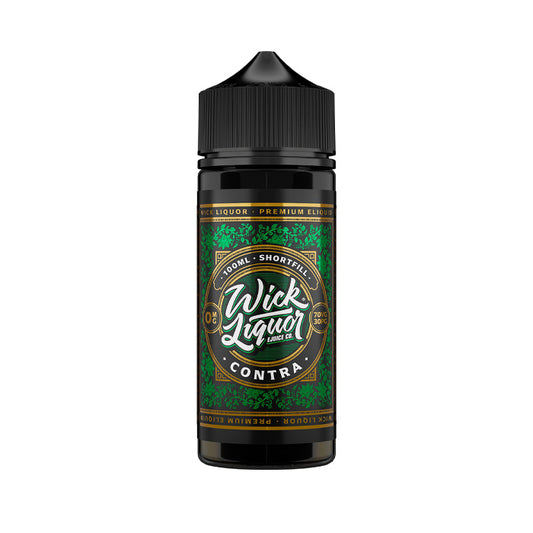 Contra 100ml Shortfill E-Liquid by Wick Liquor