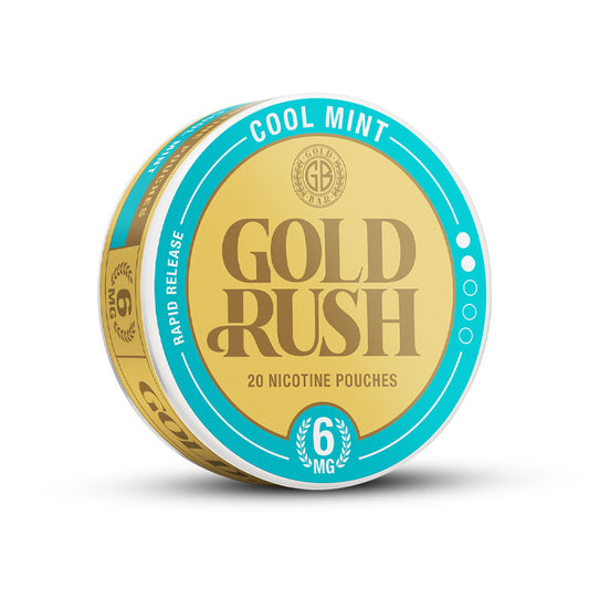 Tub of Cool Mint Gold Rush Nicotine Pouches