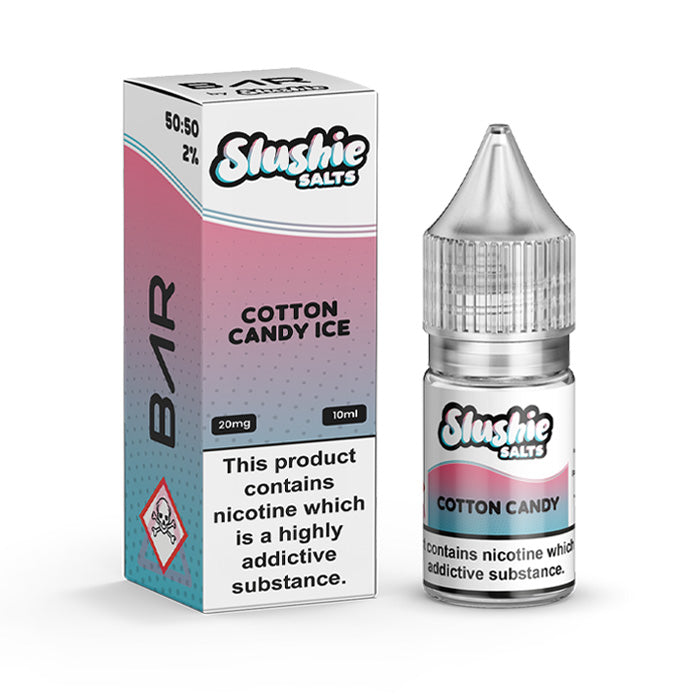 Cotton Candy Ice 10ml Nic Salt E-Liquid by Slushie Bar Salts