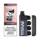 Crisp Cherry Titan 10K Disposable Vape and Box