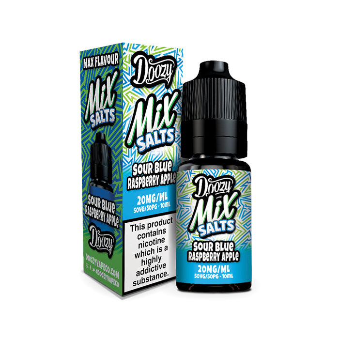 Doozy Mix 10ml Nic Salt Sour Blue Raspberry Apple