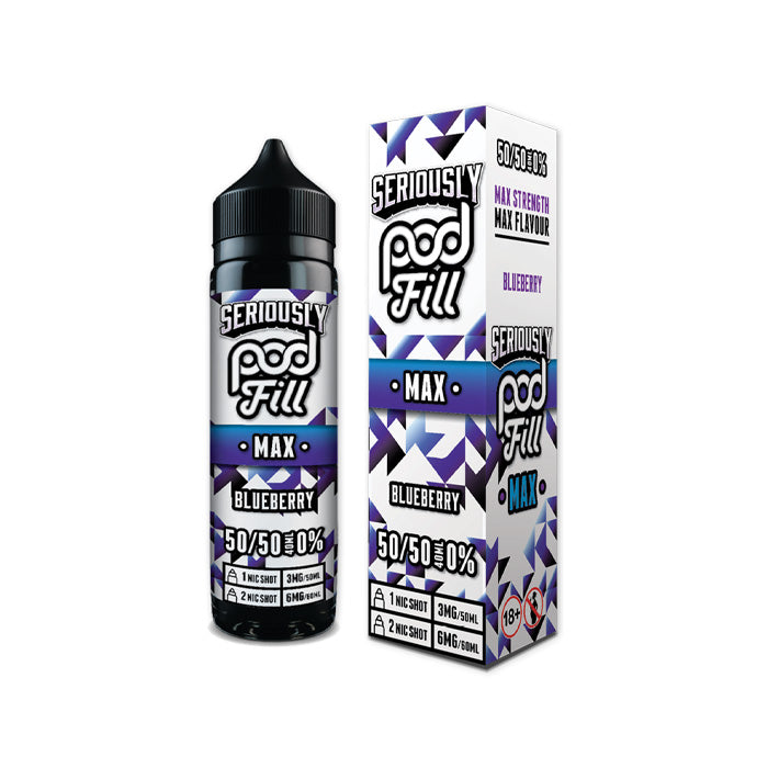 Doozy Podfill Max 50ml Shortfill E-Liquid Blueberry