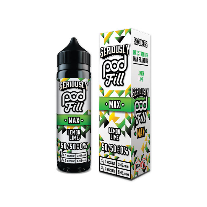 Doozy Podfill Max 50ml Shortfill E-Liquid Lemon Lime