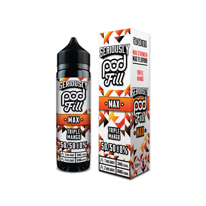 Doozy Podfill Max 50ml Shortfill E-Liquid Triple Mango